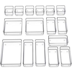 Clear Acrylic Storage Organizer Set